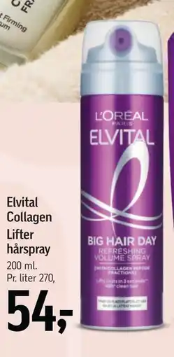 Føtex Elvital Collagen Lifter hårspray tilbud