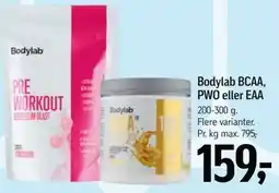 Føtex Bodylab BCAA, PWO eller EAA tilbud