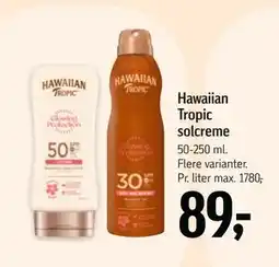 Føtex Hawaiian Tropic solcreme tilbud