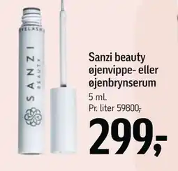 Føtex Sanzi beauty øjenvippe- eller øjenbrynserum tilbud