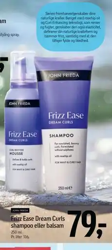 Føtex Frizz Ease Dream Curls shampoo eller balsam tilbud