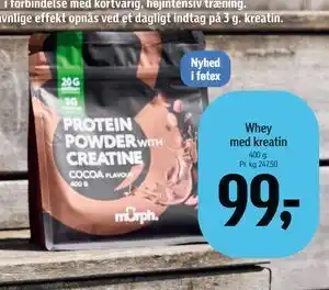 Whey med kreatin