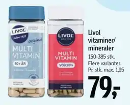 Føtex Livol vitaminer/ mineraler tilbud
