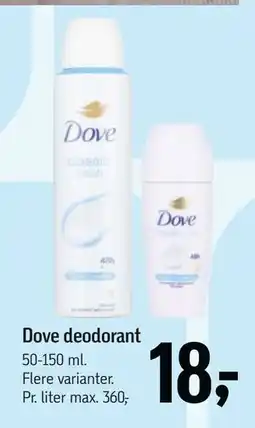 Føtex Dove deodorant tilbud