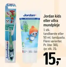 Føtex Jordan kids eller ultra mundpleje tilbud