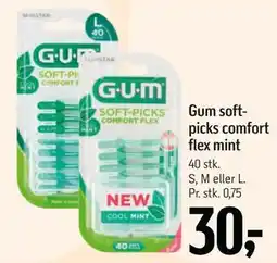 Føtex Gum softpicks comfort flex mint tilbud