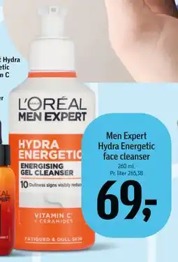 Føtex Men Expert Hydra Energetic face cleanser tilbud