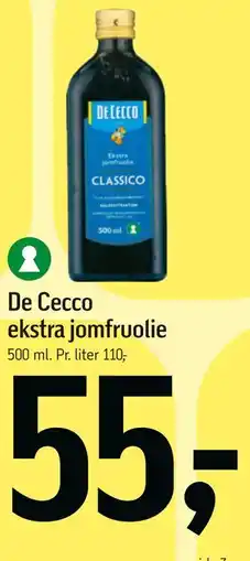 Føtex De Cecco ekstra jomfruolie tilbud