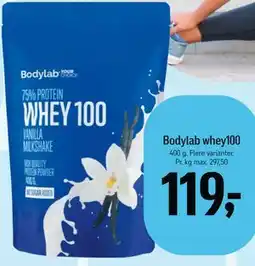 Føtex Bodylab whey100 tilbud