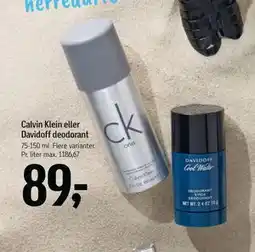 Føtex Calvin Klein eller Davidoff deodorant tilbud