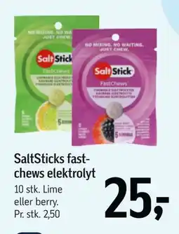 Føtex SaltSticks fastchews elektrolyt tilbud