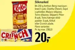 Føtex Slikmarked tilbud