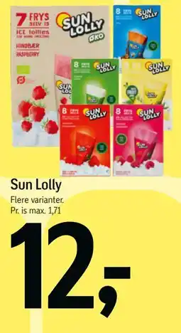 Føtex Sun Lolly tilbud