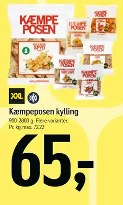 Føtex Kæmpeposen kylling tilbud