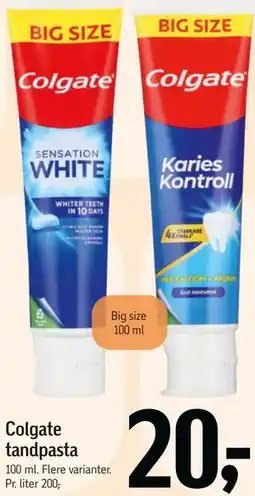 Føtex Colgate tandpasta tilbud
