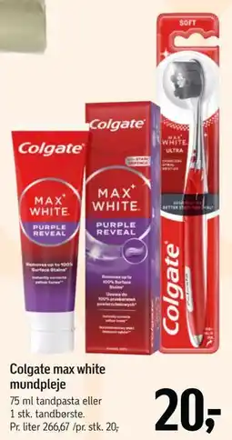 Føtex Colgate max white mundpleje tilbud