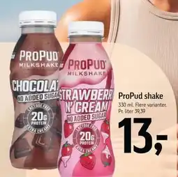 Føtex ProPud shake tilbud