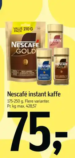 Føtex Nescafé instant kaffe tilbud