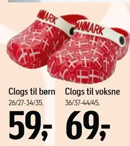 Føtex Clogs til voksne tilbud