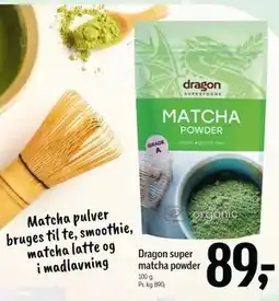 Føtex Dragon super matcha powder tilbud