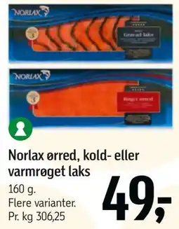 Føtex Norlax ørred, kold- eller varmrøget laks tilbud