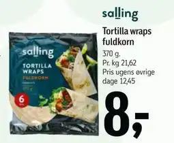 Føtex Tortilla wraps fuldkorn tilbud