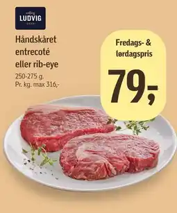 Føtex Håndskåret entrecoté eller rib-eye tilbud