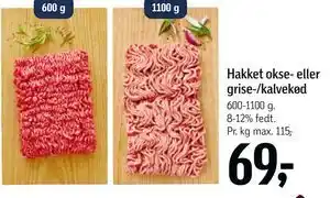 Føtex Hakket okse- eller grise-/kalvekød tilbud