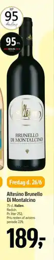 Føtex Altesino Brunello Di Montalcino tilbud