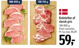 Føtex Koteletter af dansk gris tilbud