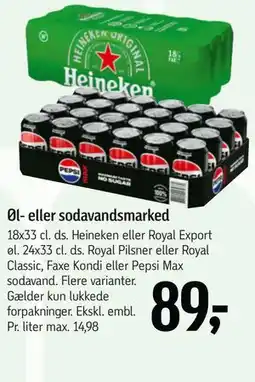 Føtex Øl- eller sodavandsmarked tilbud