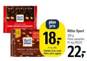 Føtex Ritter Sport tilbud