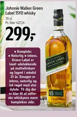 Føtex Johnnie Walker Green Label 15YO whisky tilbud