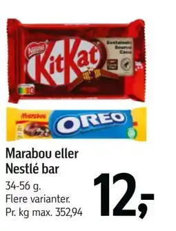 Føtex Marabou eller Nestlé bar tilbud