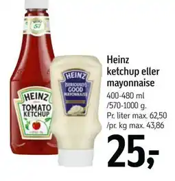Føtex Heinz ketchup eller mayonnaise tilbud