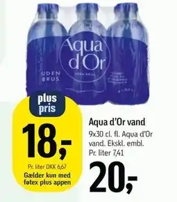 Føtex Aqua d’Or vand tilbud