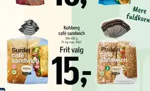 Føtex Kohberg café sandwich tilbud
