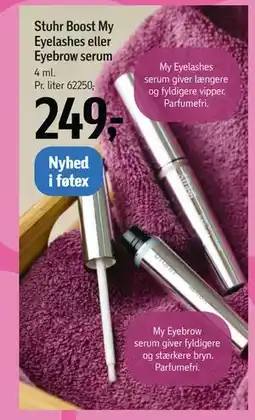 Føtex Stuhr Boost My Eyelashes eller Eyebrow serum tilbud