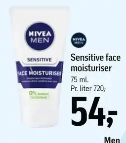 Føtex Sensitive face moisturiser tilbud