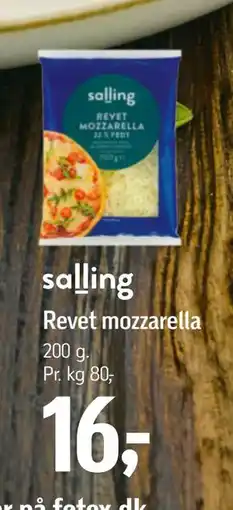 Føtex Revet mozzarella tilbud