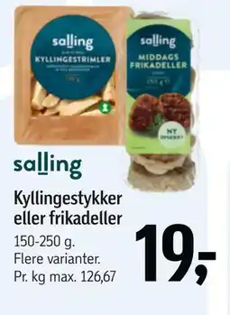 Føtex Kyllingestykker eller frikadeller tilbud