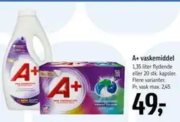 Føtex A+ vaskemiddel tilbud