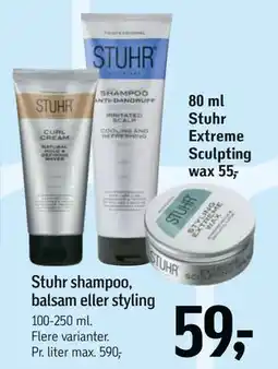 Føtex Stuhr shampoo, balsam eller styling tilbud