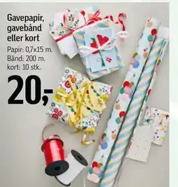 Føtex Gavepapir, gavebånd eller kort tilbud