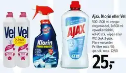 Føtex Ajax, Klorin eller Vel tilbud
