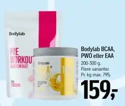 Føtex Bodylab BCAA, PWO eller EAA tilbud