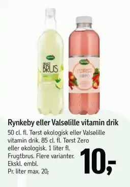 Føtex Rynkeby eller Valsølille vitamin drik tilbud