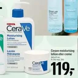 Føtex Cerave moisturising lotion eller creme tilbud