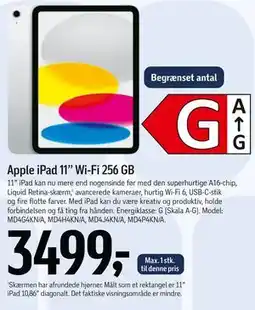 Føtex Apple iPad 11” Wi-Fi 256 GB tilbud