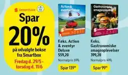Føtex Spar 20% på udvalgte bokse fra Smartbox tilbud